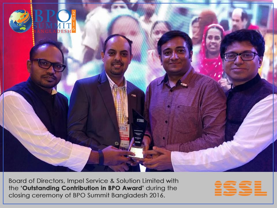 ISSL — Outstanding Contribution in BPO Award, BPO Summit Bangladesh